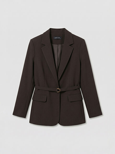 LCWAIKIKI Classic Beli Kemerli Kadın Blazer Ceket - S6I859Z8-D2N