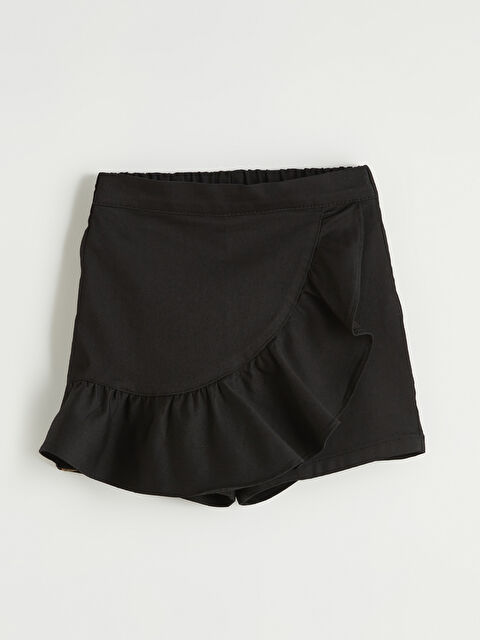 LCW ECO Fırfır Detaylı Kız Çocuk Şort Etek - S6I959Z4-CVL