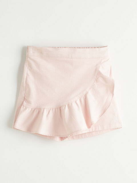 LCW ECO Fırfır Detaylı Kız Çocuk Şort Etek - S6I959Z4-VVL