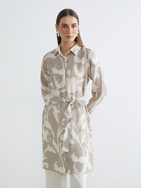 LCW ECO Desenli Kadın Gömlek Tunik - S6I962Z8-LQY