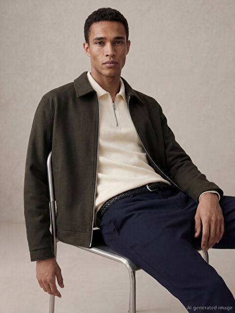 LCW Vision Standart Kalıp Erkek Kaşe Mont - S6I973Z8-D2V