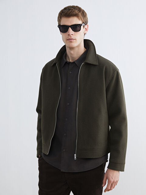 LCW Vision Standart Kalıp Erkek Kaşe Mont - S6I973Z8-D2V