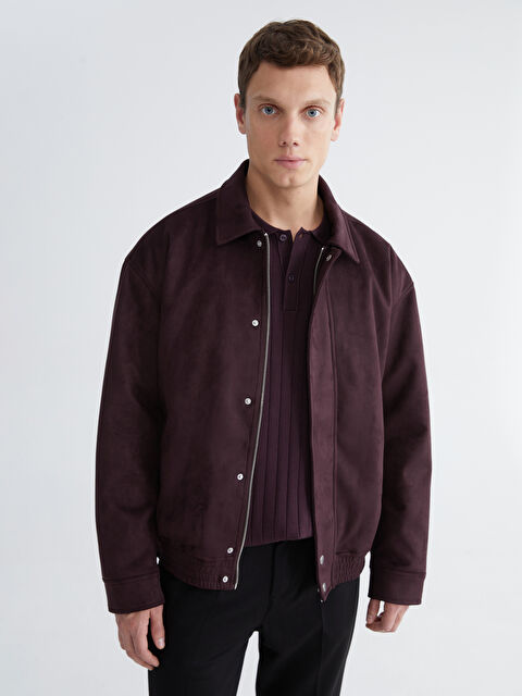 LCW Vision Standart Kalıp Erkek Süet Mont - S6I985Z8-HNM