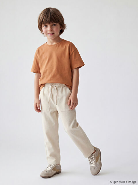 LCW Kids Beli Lastikli Erkek Çocuk Pantolon