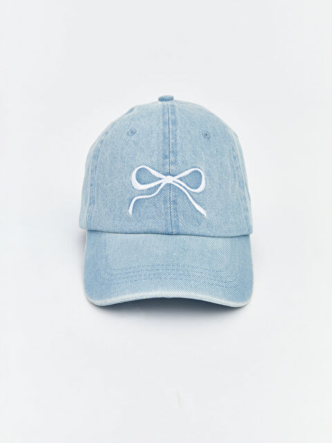 LCW ACCESSORIES غطاء بيسبول للسيدات مع تطريز شكل القوس - S6I994Z8-DU2