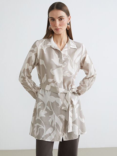 LCW ECO Desenli Kadın Gömlek Tunik	 - S6IA49Z8-LQY
