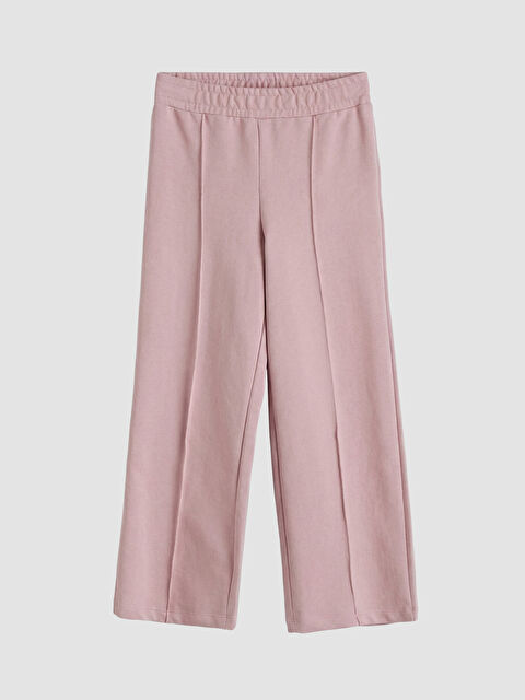 LCW ECO Beli Lastikli Geniş Paça Kız Çocuk Eşofman Altı - S6IB33Z4-GDD