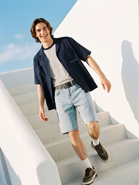 XSIDE Rahat Kalıp Erkek Jean Şort