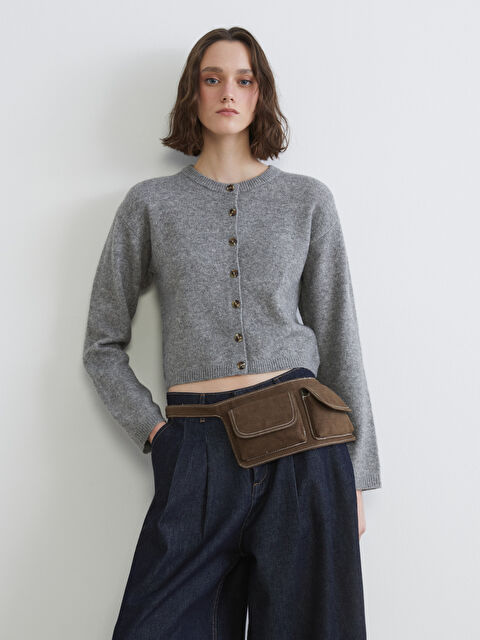 XSIDE Women's Crewneck Knit Cardigan - S6IB84Z8-LAL