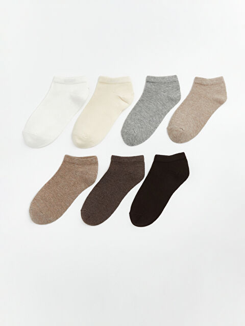 LCW DREAM Kadın Düz Patik Çorap 7'li  - S6IC27Z8-FDU