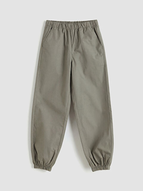 LCW ECO Beli Lastikli Kız Çocuk Jogger Pantolon - S6ID16Z4-R1C