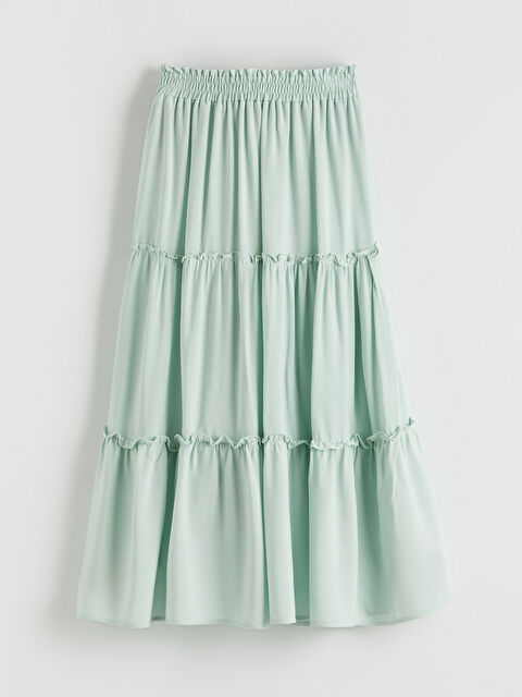 LCW ECO Beli Lastikli Kız Çocuk Katkat Etek - S6ID17Z4-FFV