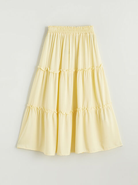 LCW ECO Beli Lastikli Kız Çocuk Katkat Etek - S6ID17Z4-FRE