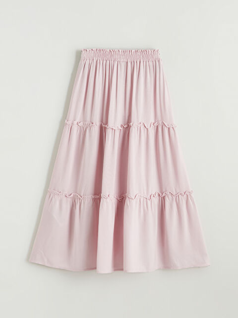 LCW ECO Beli Lastikli Kız Çocuk Katkat Etek - S6ID17Z4-G5W