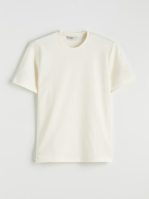 LCWAIKIKI Classic Bisiklet Yaka Erkek Tişört - S6ID79Z8-FES