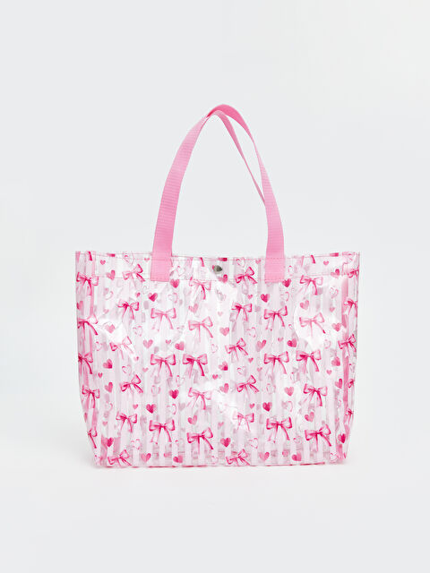 LCW ACCESSORIES Fiyonk Desenli Kız Çocuk Plaj Çantası
