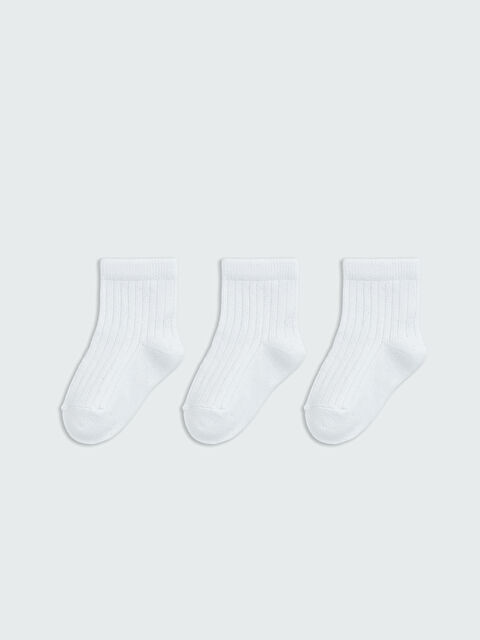LCW ECO Baby Boy WHITE Ankle Socks - S6IE46Z1-J5E