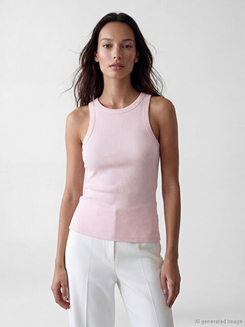 LCW EVERYDAY Žena RUŽIČASTA Majica bez rukava