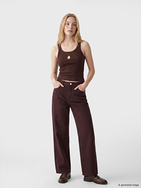 XSIDE Женские джинсы широкого кроя