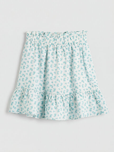 LCW Kids Beli Lastikli Kız Çocuk Çiçekli Etek - S6IF13Z4-LRQ