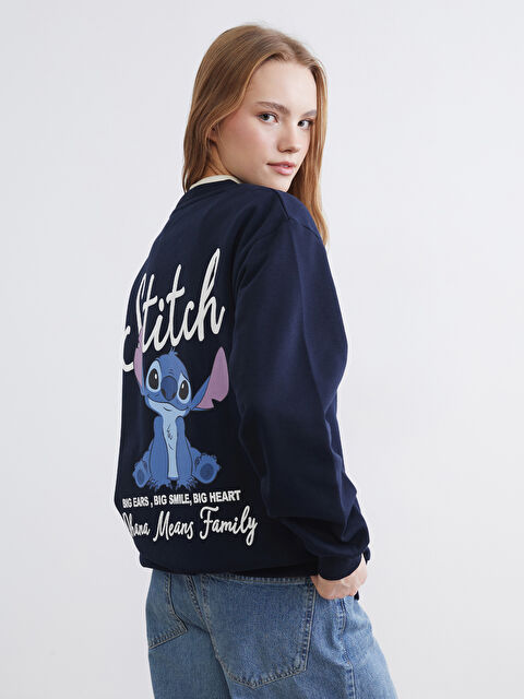 XSIDE Stitch Printed Oversize Women's Thick Sweatshirt - S6IF50Z8-CRP