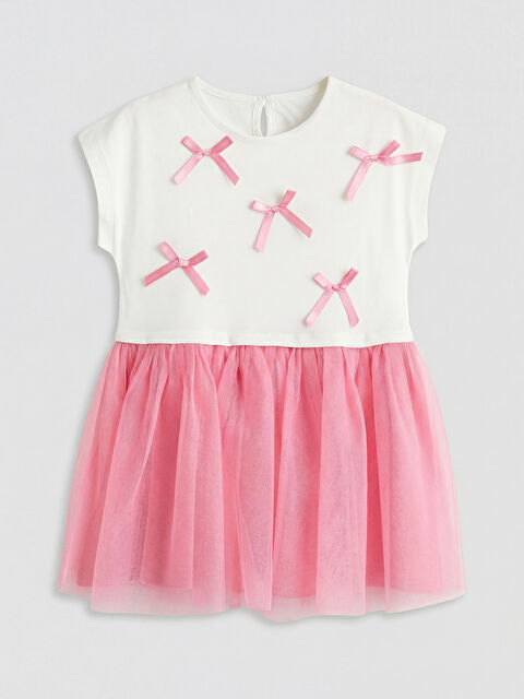 LCW Kids Girl ECRU Dress - S6IF88Z1-R9J