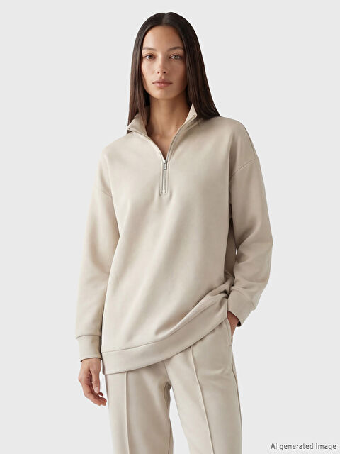 LCW EVERYDAY Dik Yaka Kadın Sweatshirt