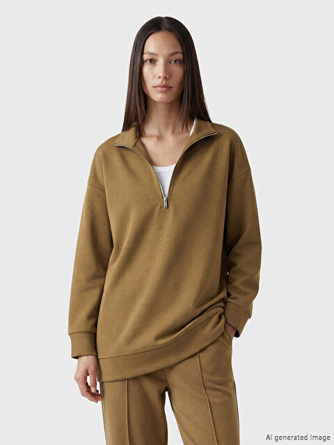 LCW EVERYDAY Dik Yaka Kadın Sweatshirt