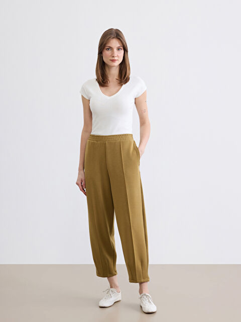 LCWAIKIKI Classic Beli Lastikli Modal Karışımlı Kadın Eşofman Altı - S6IG00Z8-H9E