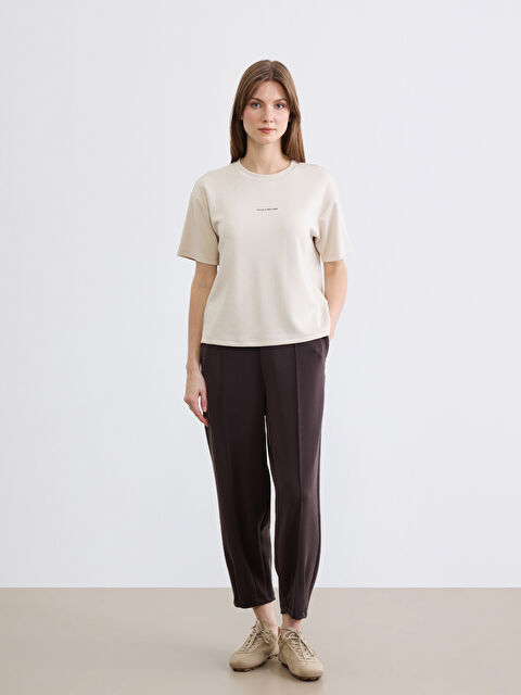 LCWAIKIKI Classic Beli Lastikli Modal Karışımlı Kadın Eşofman Altı - S6IG00Z8-HDD