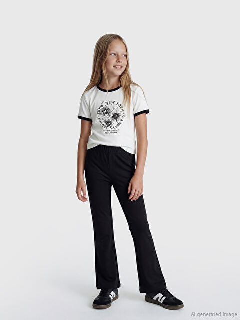 LC WAIKIKI İspanyol Paça Kız Çocuk Tayt - S6IG70Z4-CVL