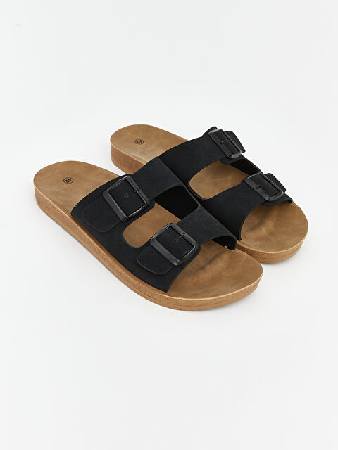 LCW STEPS Çift Tokalı Erkek Terlik - S6IH22Z8-HUC