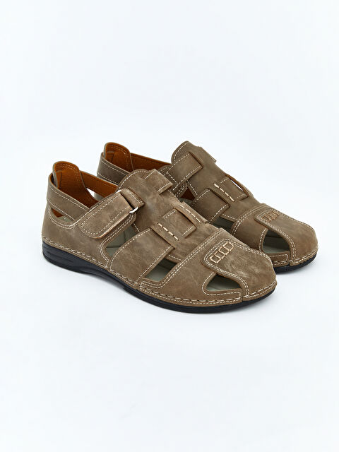 LCW STEPS Süet Görünümlü Erkek Sandalet