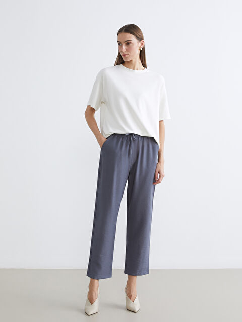 LCW ECO Beli Lastikli Kadın Pantolon - S6IH51Z8-1W5