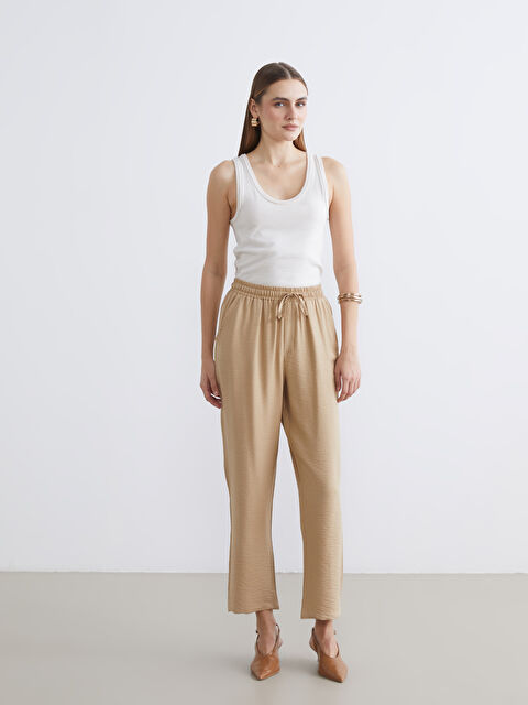 LCW ECO Beli Lastikli Kadın Pantolon - S6IH51Z8-KXY