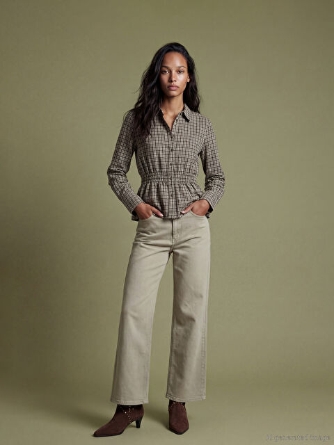 LCWAIKIKI Classic Wideleg Kadın Jean Pantolon - S6IH58Z8-MPC