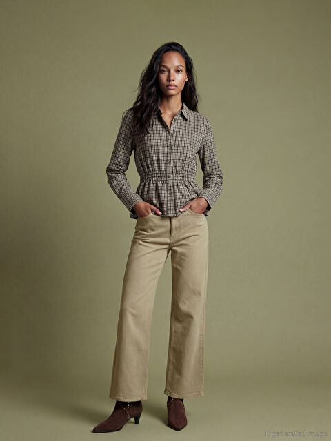 LCWAIKIKI Classic Wideleg Kadın Jean Pantolon - S6IH58Z8-MPC