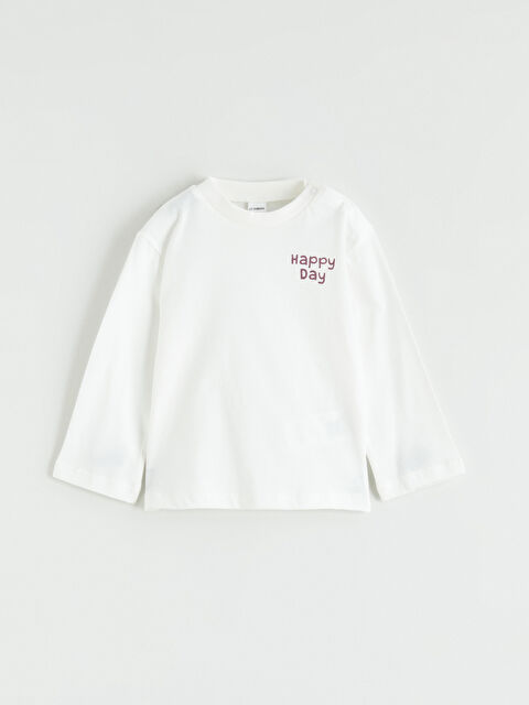 LCW baby Baby Boy ECRU Sweatshirt - S6IH63Z1-R9J