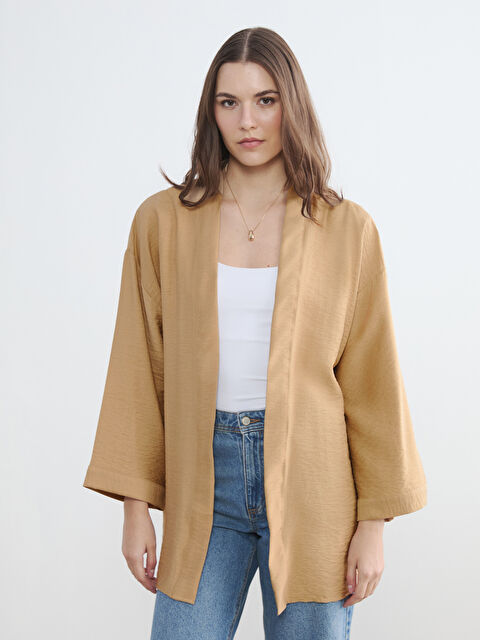 LC WAIKIKI Şal Yaka Oversize Kadın Kimono - S6II11Z8-KXY