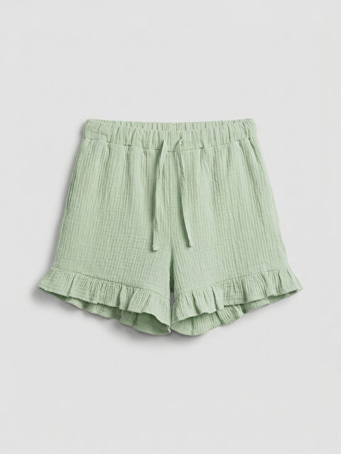 LCW ECO Fırfır Detaylı Kız Çocuk Şort - S6II23Z4-G4G