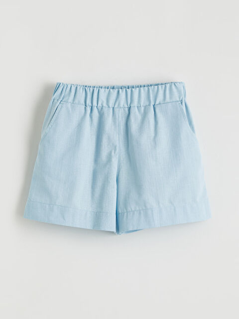 LCW ECO Beli Lastikli Kız Çocuk Şort - S6II25Z4-GA8