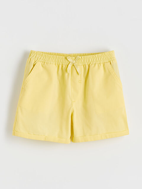 LCW ECO Beli Lastikli Kız Çocuk Şort - S6II28Z4-YBP