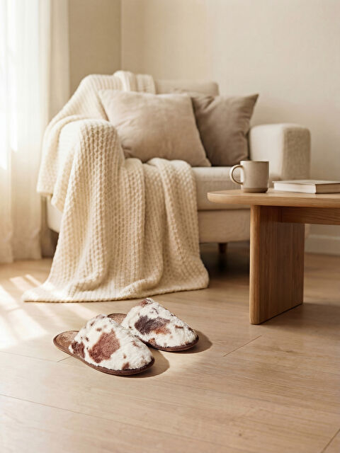 LCW STEPS Erkek Pelüş Ev Terliği - S6IJ03Z8-F9C