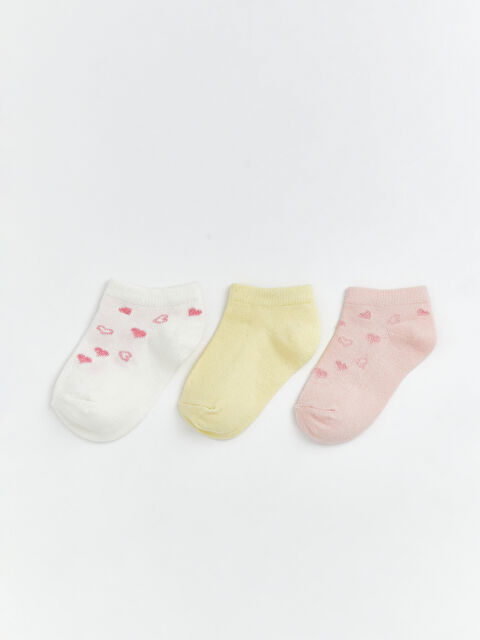 LCW ECO Girl ECRU Trainer Socks - S6IJ67Z1-FDU