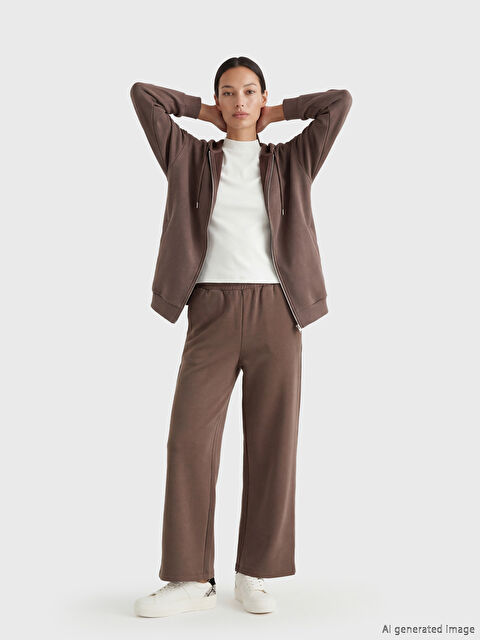 LCWAIKIKI Classic Beli Lastikli Modal Karışımlı Kadın Eşofman Altı