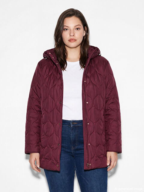 LCW Grace Kapüşonlu Kapitone Kadın Şişme Mont