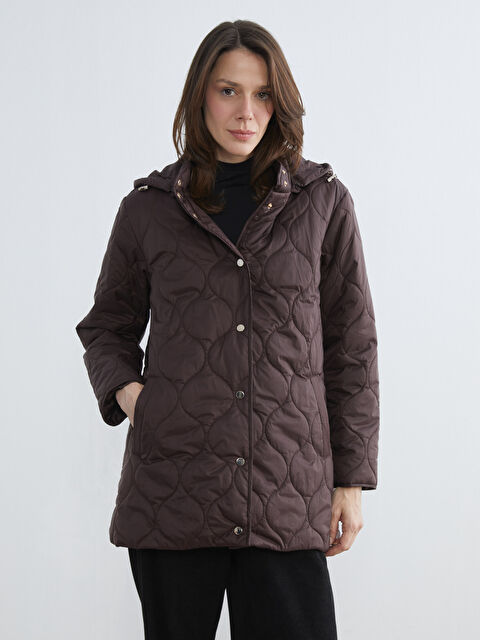 LCW Grace Kapüşonlu Kapitone Kadın Şişme Mont - S6IJ99Z8-JR3