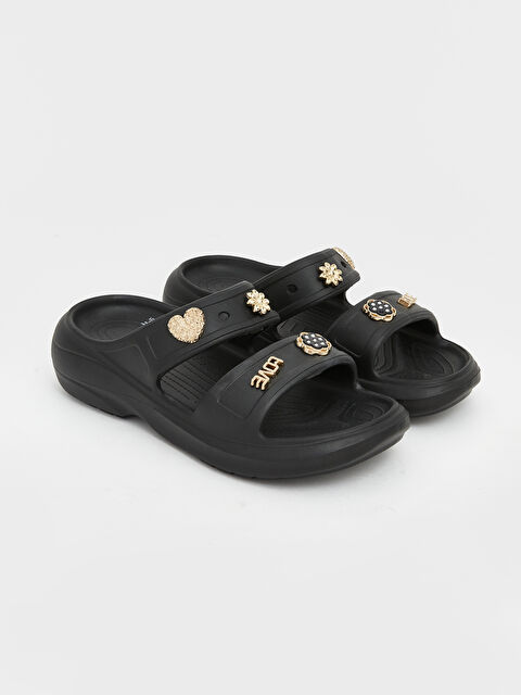 LCW STEPS Çift Bantlı Aksesuarlı Kadın Terlik	 - S6IK02Z8-HUC