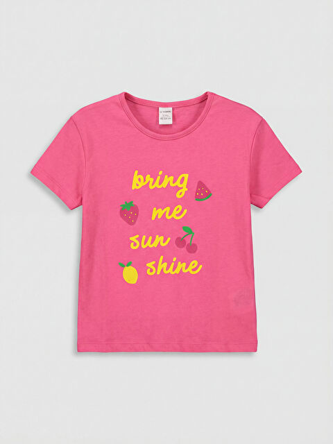 LCW Kids Girl PINK T-Shirt - S6IK17Z1-GEV