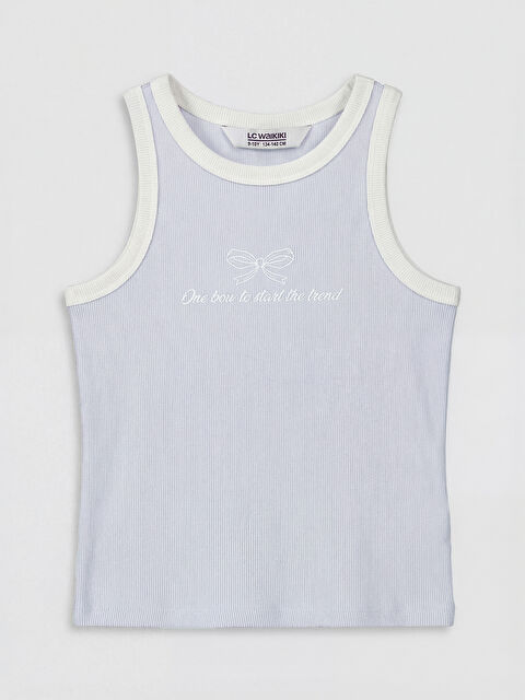 LCW Kids Bisiklet Yaka Fitilli Kız Çocuk Atlet - S6IK57Z4-G7S